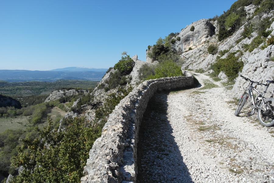 Descente sur Sivergues.