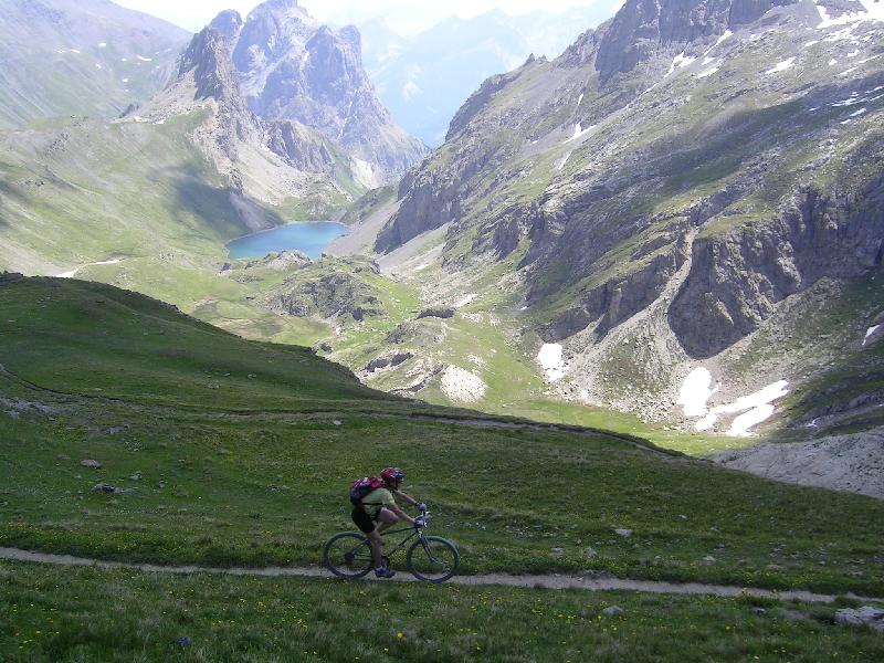 Descente sur l'Alpe du Lauzet