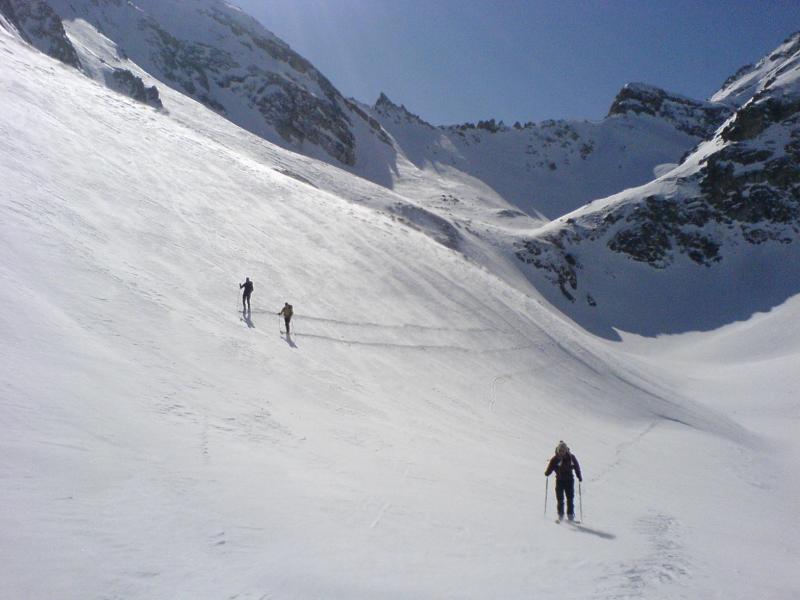 Descente sur le moutet