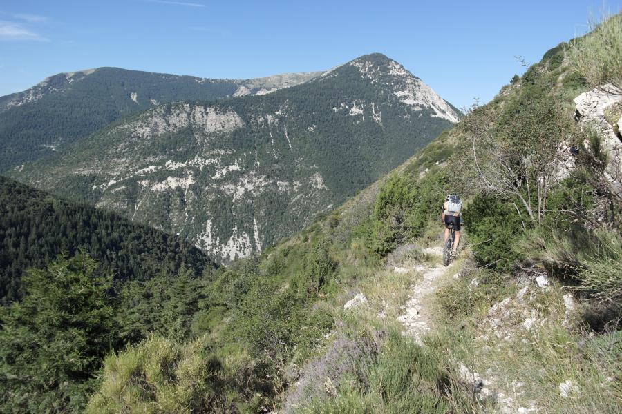 Descente vers Thorame Haute