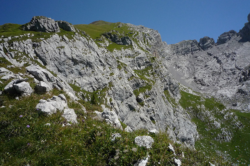 Descente vers la combe de Chombas