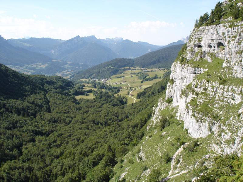 Descente vers le Col du Mollard