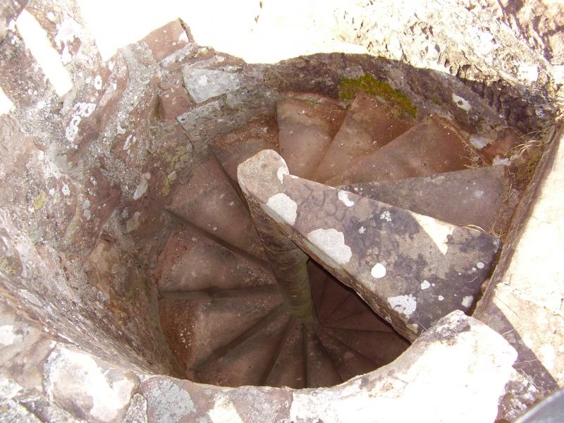 Detail d'une ruine de chateau