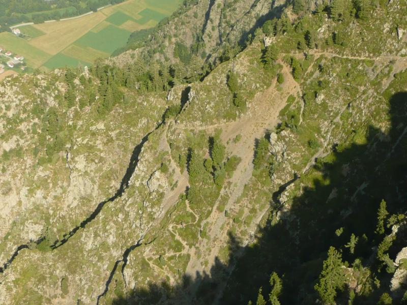 Détail du sentier de montée