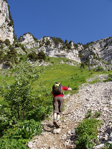 Droit dans la pente