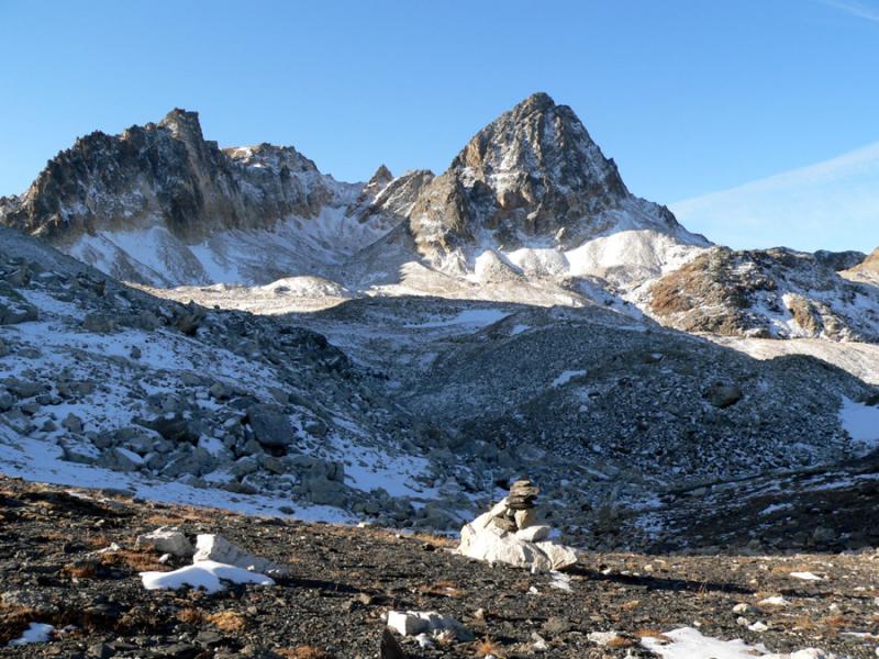 Du col vue sur le Mt Thabor et le Pic du Thabor