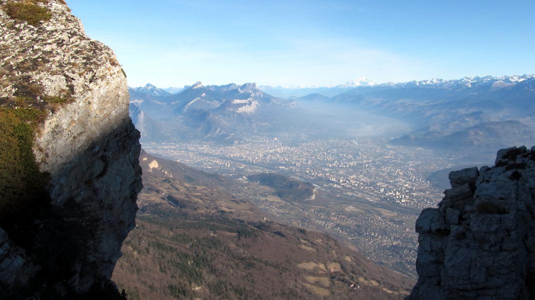 Débouché sur la crête.