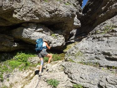 Dans la gorge du torrent des Adroits