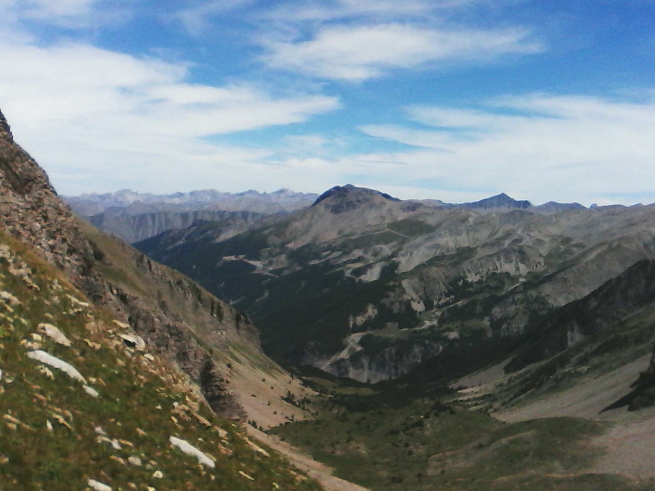dans le raidillon , sous le col du pouzenc