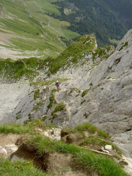 dans la descente