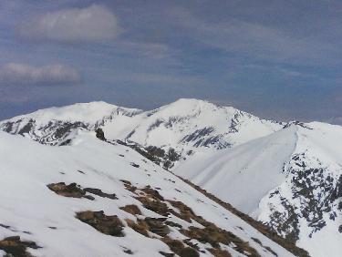 de G Ã  D : tete de soleil-boeuf , tete de l' hivernet , pic de pied-brun