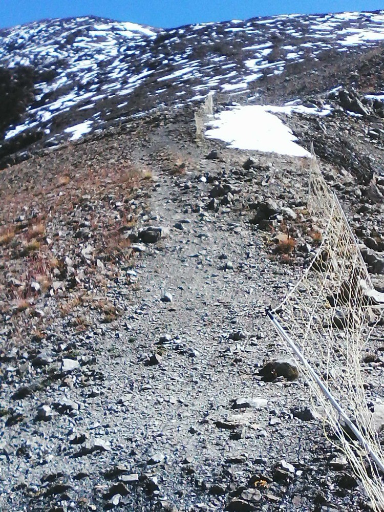 dÃ©but de la montÃ©e vers roc diolon