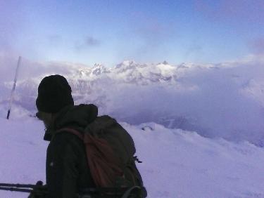 deG Ã  D  : HeuviÃ¨re-font sancte- panestrel- houerts  ... et un individu louche  au 1er plan , au col de jaffueil