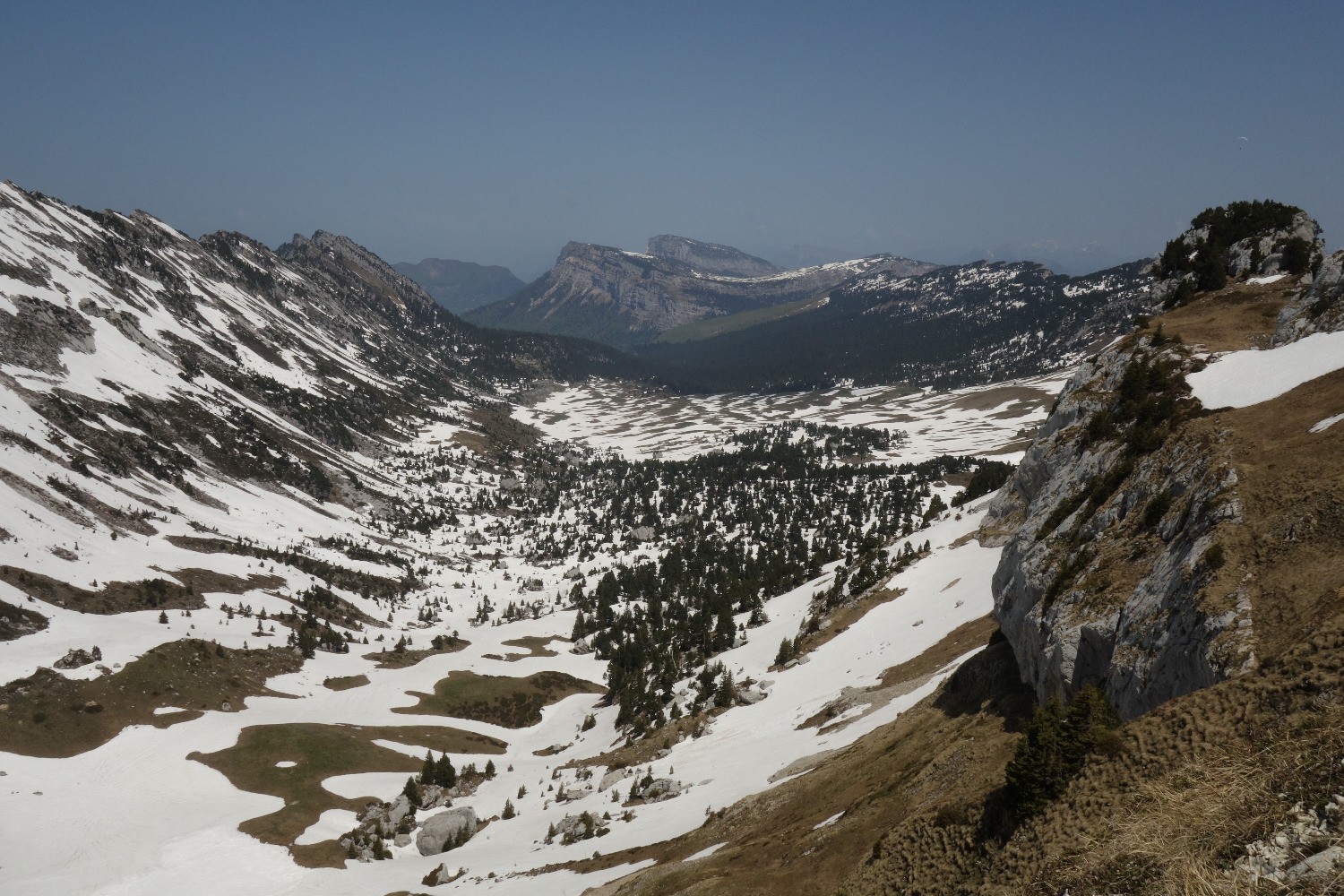 Dent de Crolles et Dôme de Bellefont depuis Perquelin