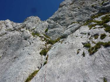 Depuis le bas du dernier rappel