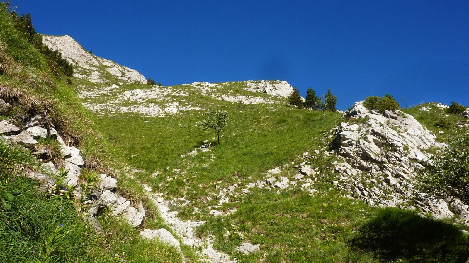 Depuis le bas du Grand Couloir