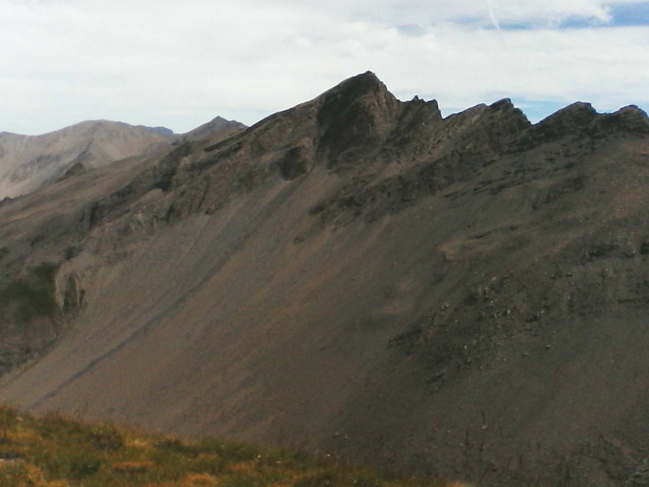 depuis le col , vers l'est - autre versant du vallon