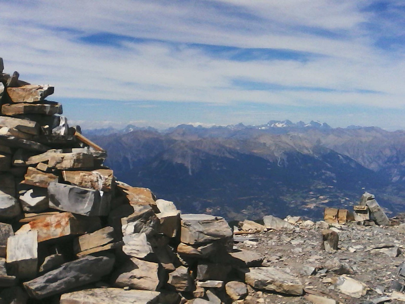 depuis le sommet- vers le massif des Ã©crins