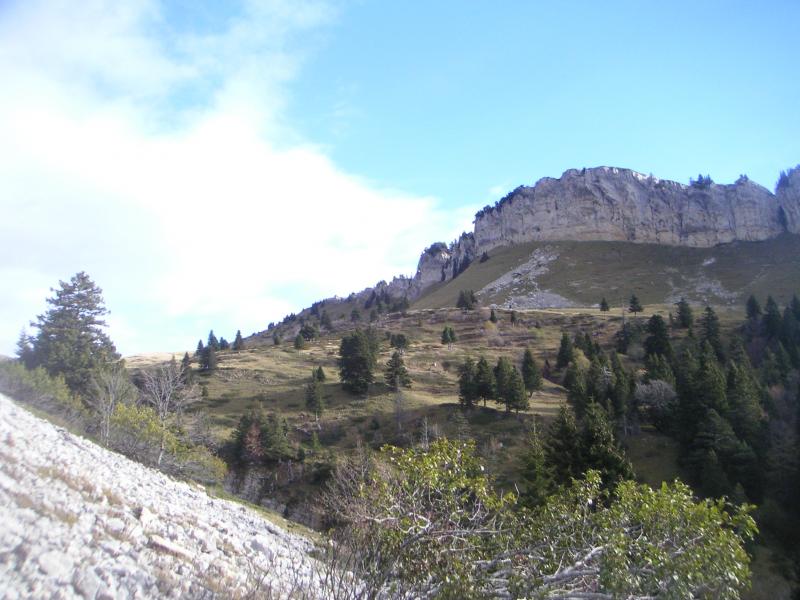 depuis l'arête sud
