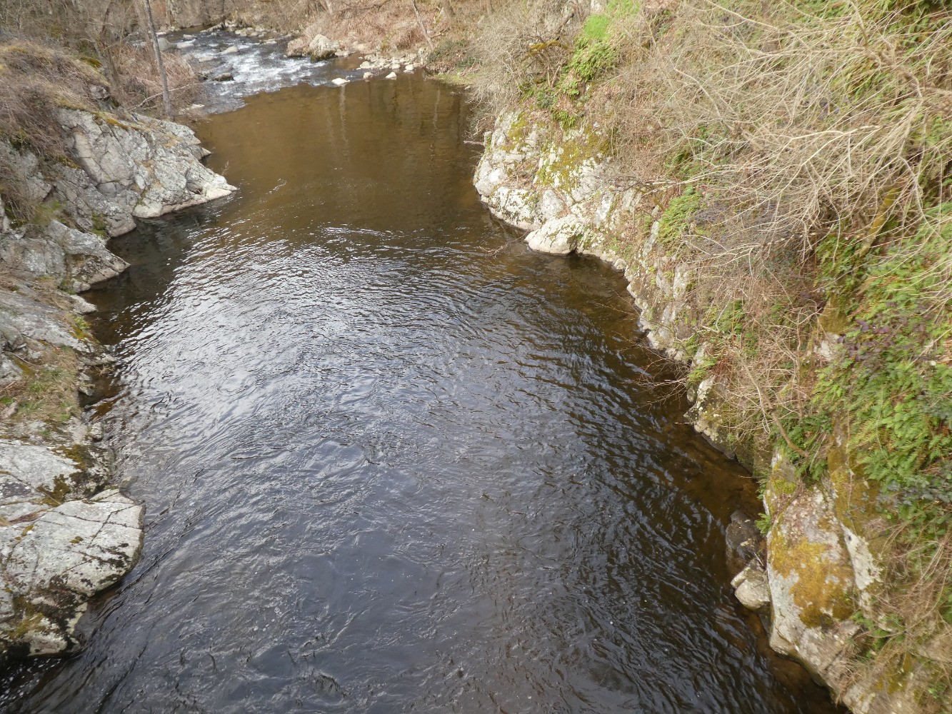Dernier regard sur la SemÃ¨ne depuis le pont du Gour de l'Ã¢ne