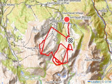 Dernière journée de ski à Courchevel.