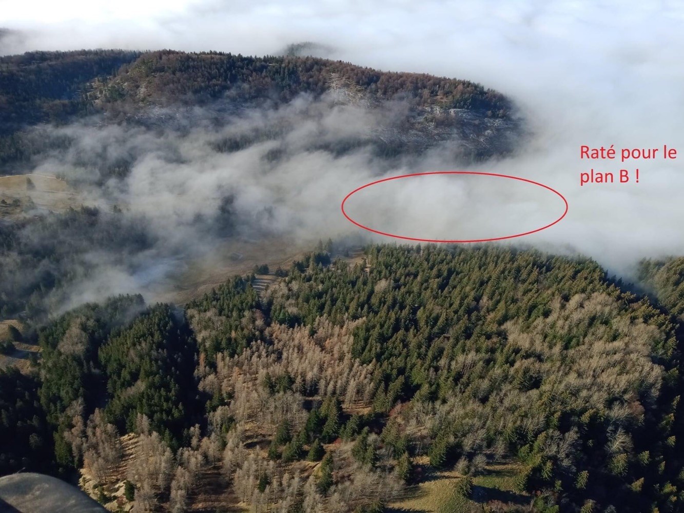 Des nuages trop envahissants...