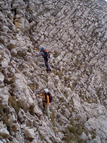 des gradins bien raides