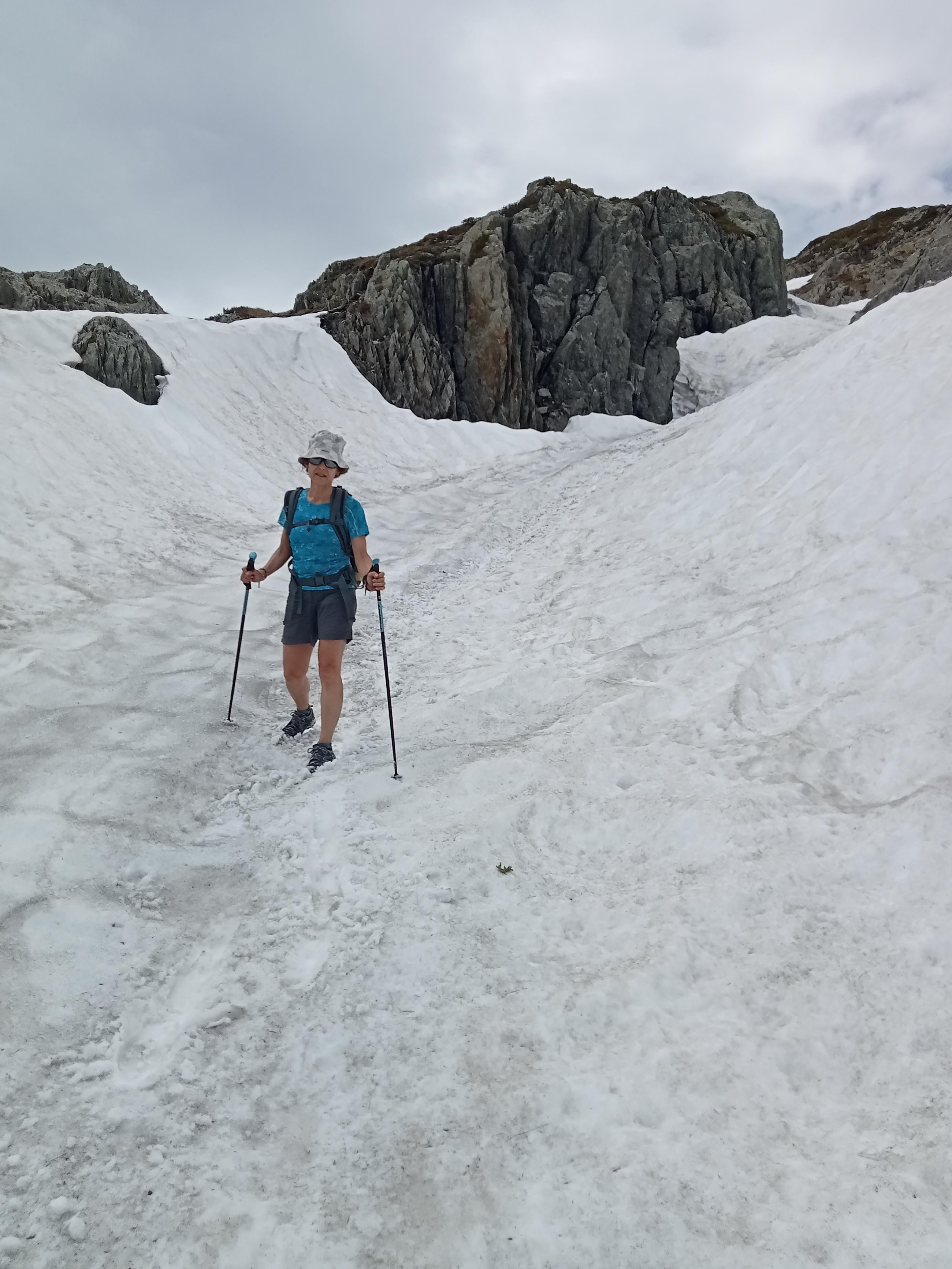 Des névés bien appréciés à la descente