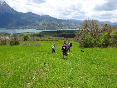 Descente dans la prairie