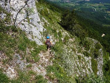 Descente de "L&apos;Ã©caille Ã  la corde"