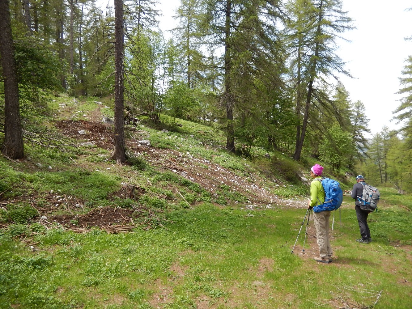 Descente de la crÃªte de GÃ©ruen.