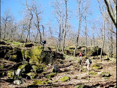 Descente hors sentier sous le chÃ¢teau de BÃ©lize