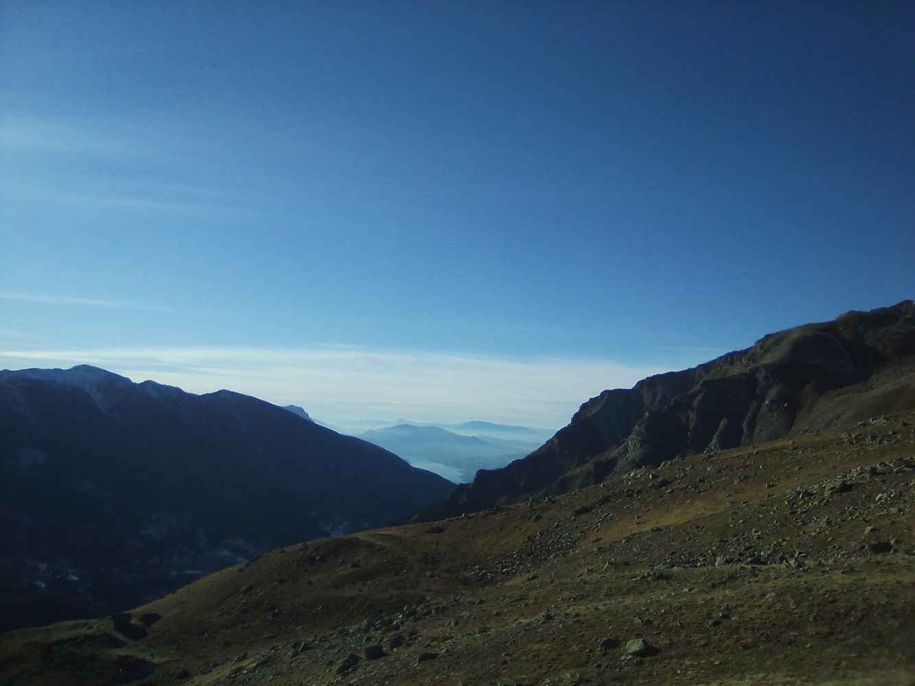 descente paisible, sans repas