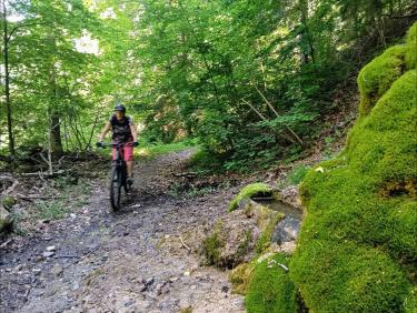 Descente par la belle piste nord 