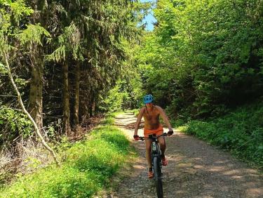 Descente par la belle piste nord 