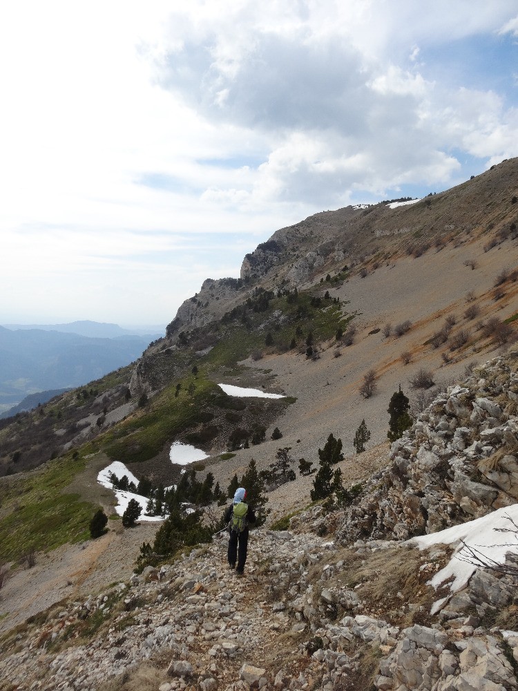 Descente par le chemin des Tuiles ou Bain