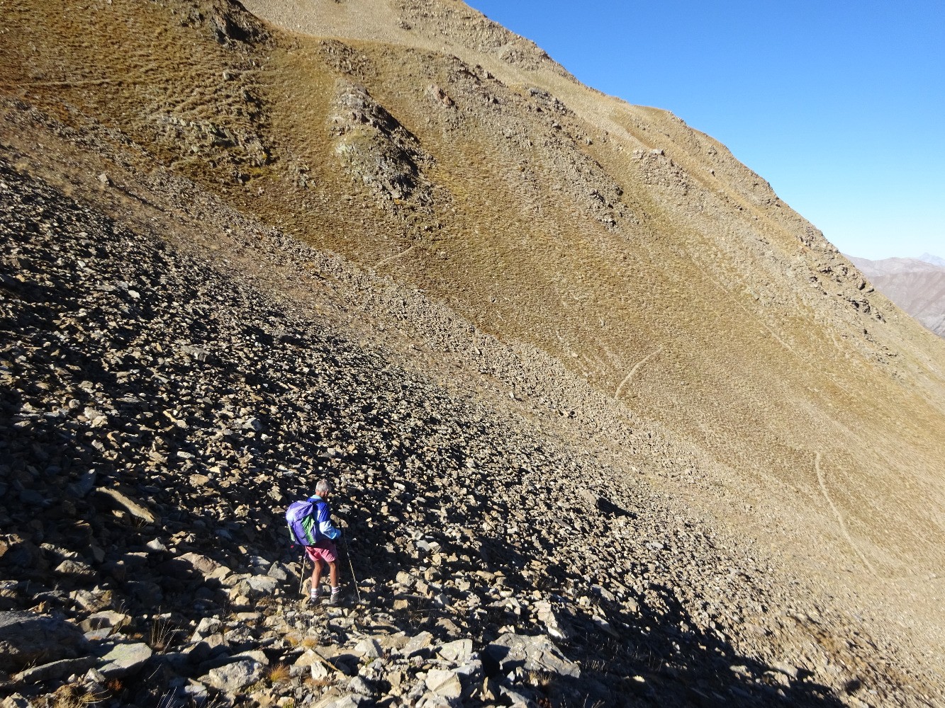 Descente sous la baisse du Lac