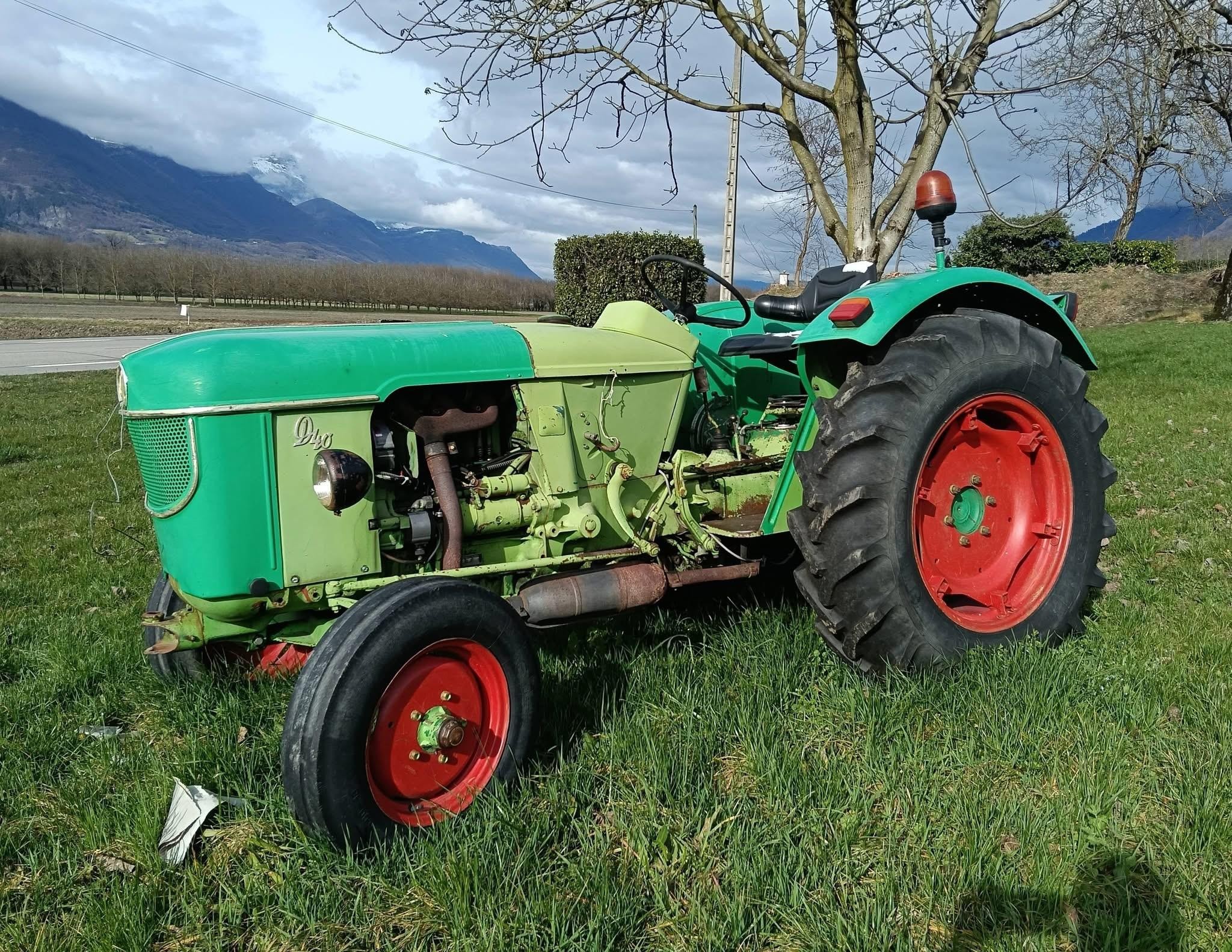 Descente en tracteur 