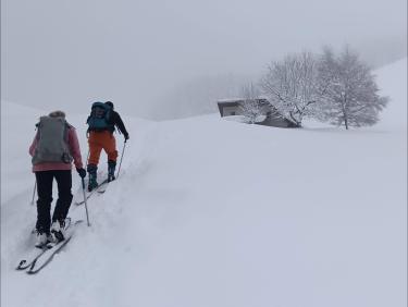 Descente en tracteur  (Le Grand Rocher)