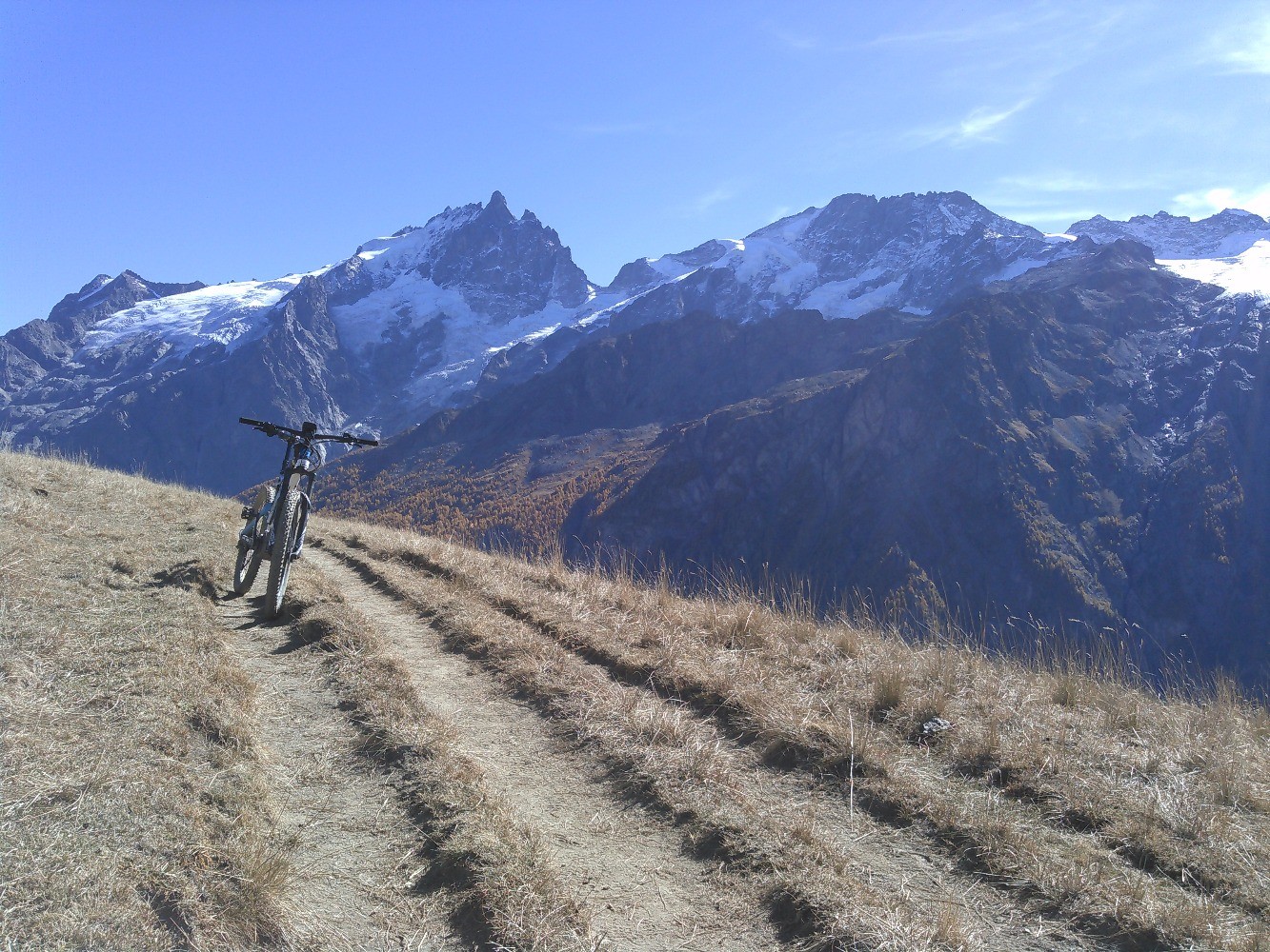 Descente vers le Chazelet - Glacier de la Meije