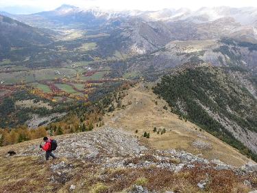Descente vers le col de GrisonniÃ¨re
