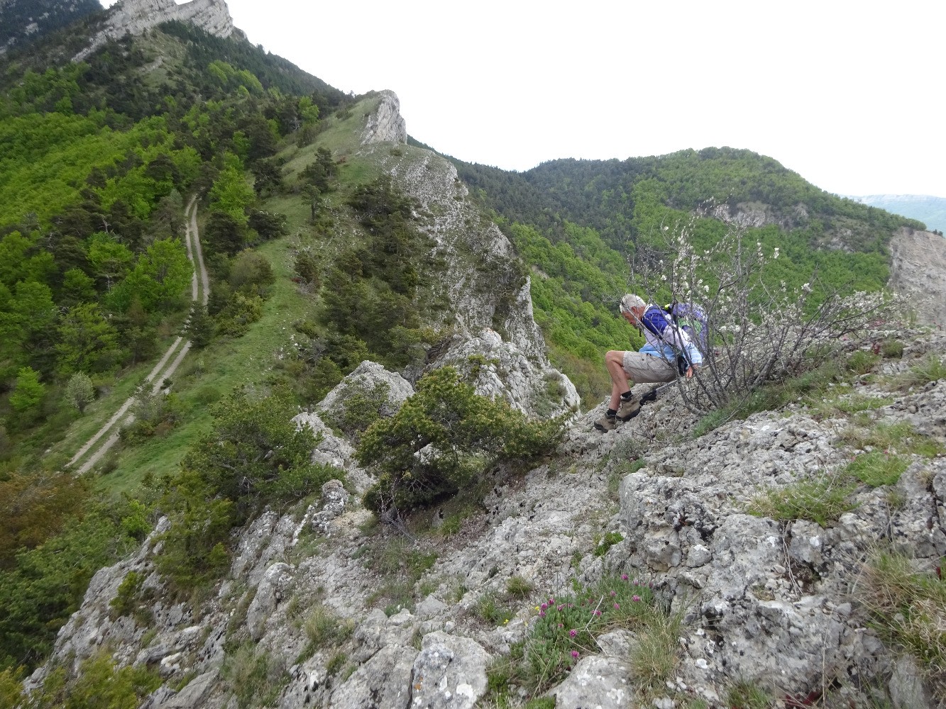 Descente vers le col de l'Armande