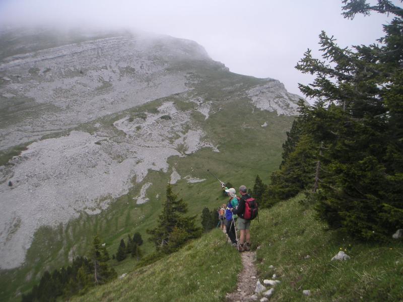 descente au pas de la Balme