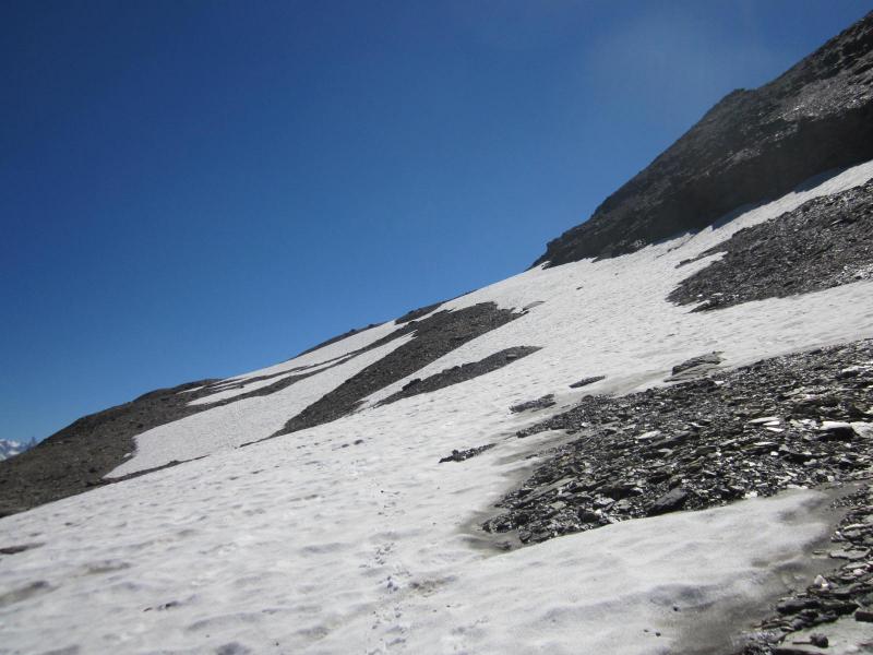 descente dans les névés