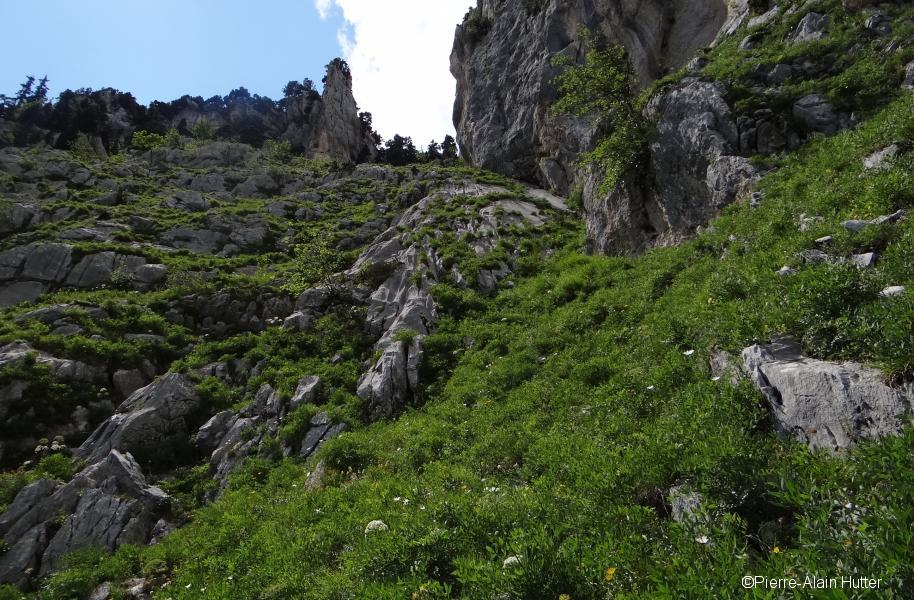 descente du Pas de la Rousse