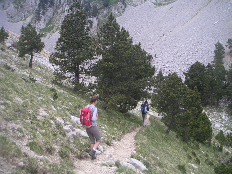 descente du pas de la Selle