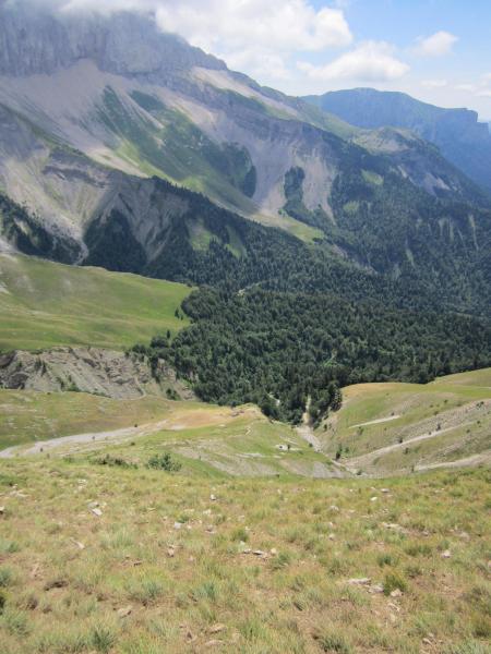 descente sur la cabane du Fleyrard