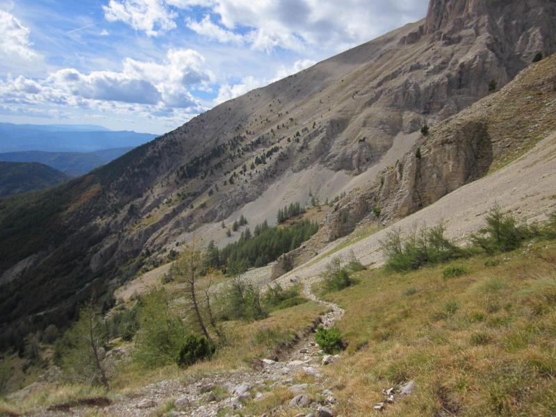 descente sur la fontaine du Vallon