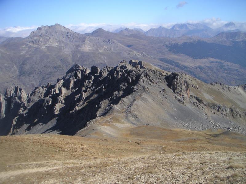 descente sur le col du Grand Pré