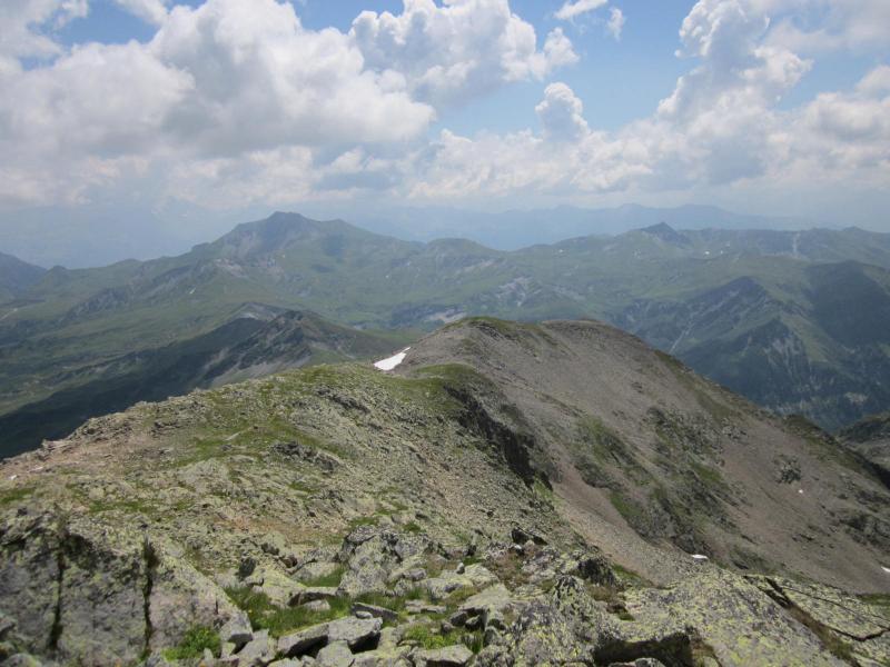 descente sur le crête